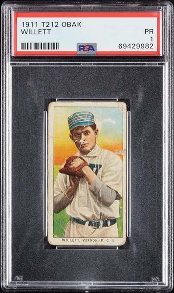 1911 T212 Obak Cigarettes Willett PSA 1