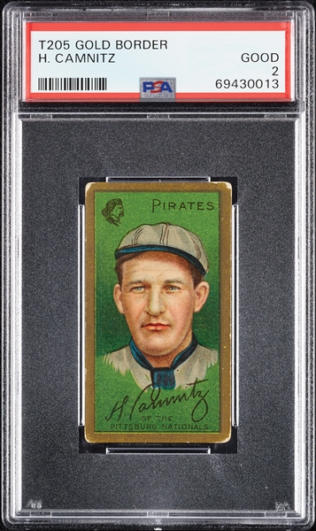 1911 T205 Gold Border Howard Camnitz PSA 2