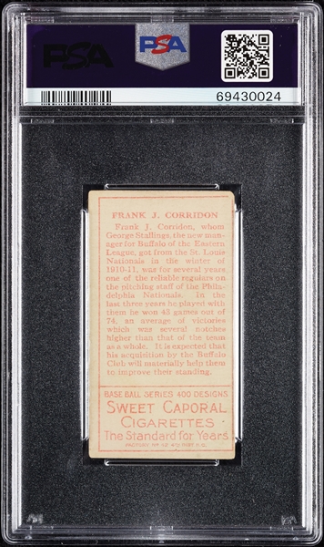 1911 T205 Gold Border Frank J. Corridon PSA 4