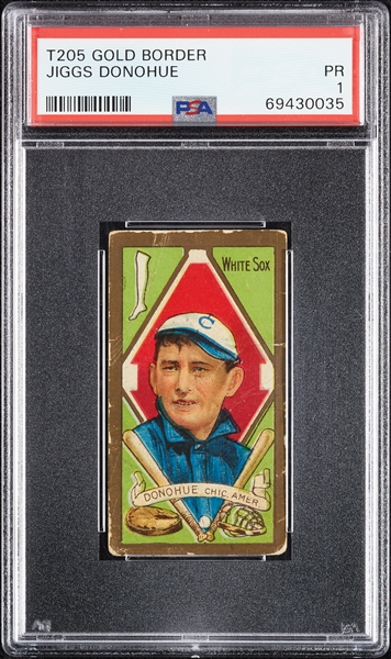 1911 T205 Gold Border Jiggs Donahue PSA 1