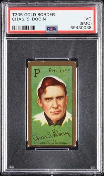 1911 T205 Gold Border Chas. S. Dooin PSA 3 (MC)