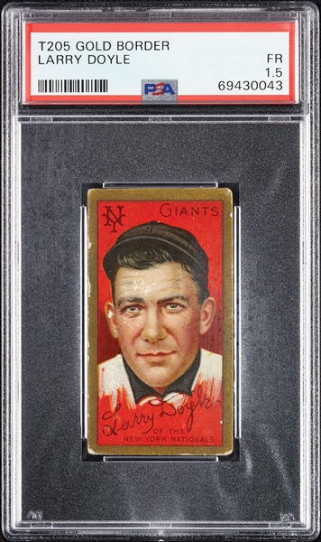 1911 T205 Gold Border Larry Doyle PSA 1.5