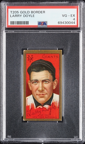 1911 T205 Gold Border Larry Doyle PSA 4