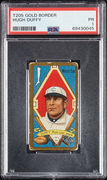 1911 T205 Gold Border Hugh Duffy PSA 1