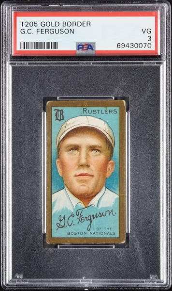 1911 T205 Gold Border G.C. Ferguson PSA 3