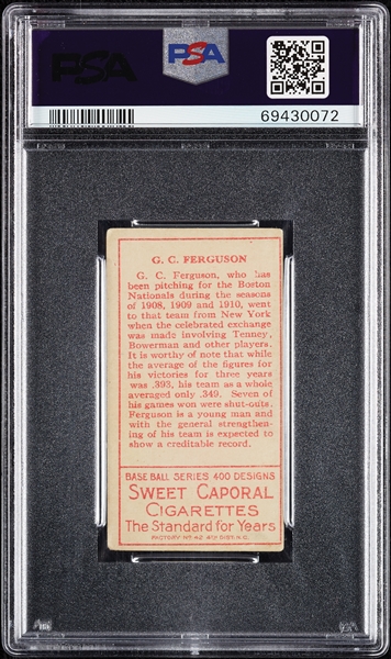 1911 T205 Gold Border G.C. Ferguson PSA 3