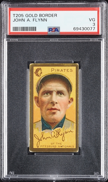 1911 T205 Gold Border John A. Flynn PSA 3