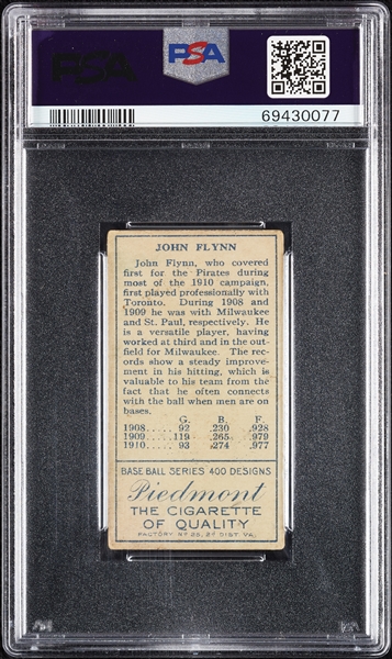 1911 T205 Gold Border John A. Flynn PSA 3