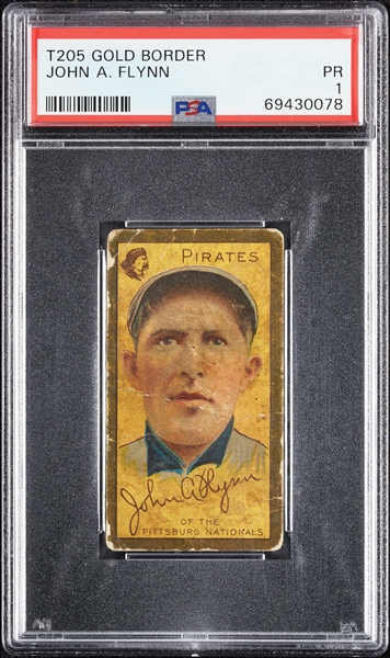 1911 T205 Gold Border John A. Flynn PSA 1