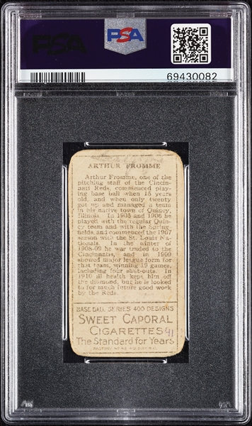 1911 T205 Gold Border Arthur Fromme PSA 1.5 (MK)