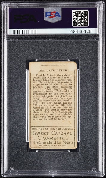 1911 T205 Gold Border Fred Jaklitsch PSA 1.5