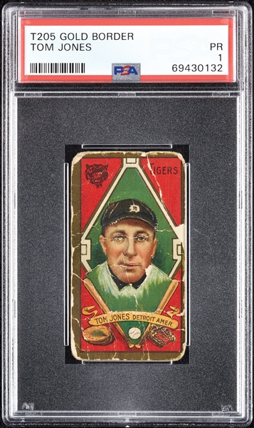 1911 T205 Gold Border Tom Jones PSA 1