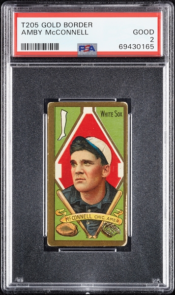 1911 T205 Gold Border Amby McConnell PSA 2