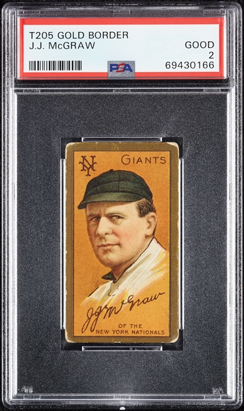 1911 T205 Gold Border John McGraw PSA 2