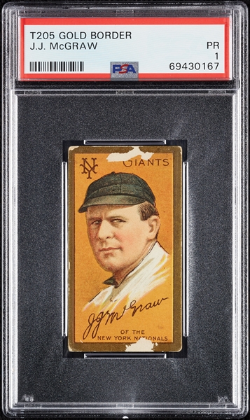 1911 T205 Gold Border John McGraw PSA 1