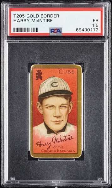 1911 T205 Gold Border Harry McIntire PSA 1.5