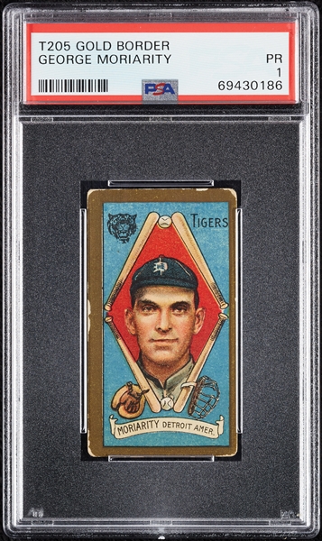 1911 T205 Gold Border George Moriarity PSA 1