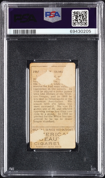 1911 T205 Gold Border Fred Olmstead (American Beauty Back) PSA 1