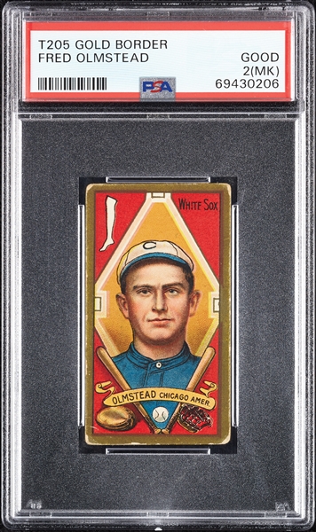 1911 T205 Gold Border Fred Olmstead PSA 2 (MK)