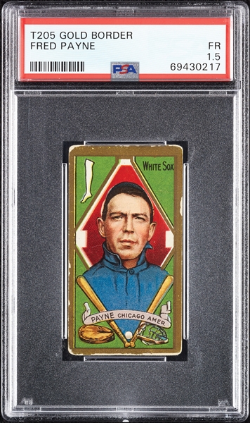 1911 T205 Gold Border Fred Payne PSA 1.5