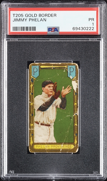 1911 T205 Gold Border Jimmy Phelan PSA 1