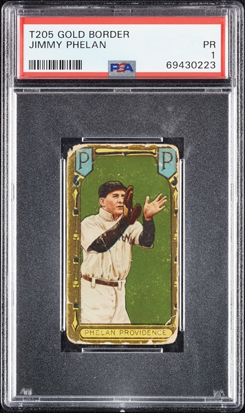 1911 T205 Gold Border Jimmy Phelan PSA 1