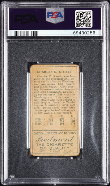 1911 T205 Gold Border Gabby Street PSA 1