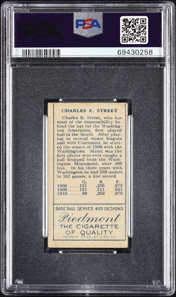 1911 T205 Gold Border Gabby Street PSA 4