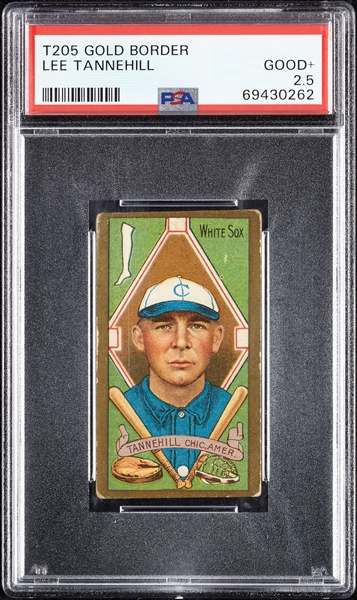 1911 T205 Gold Border Lee Tannehill PSA 2.5