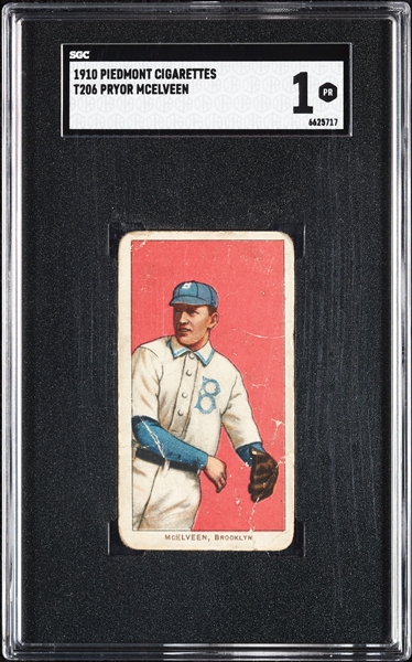 1909-11 T206 Pryor Mcelveen SGC 1