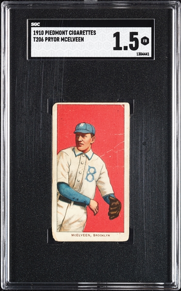 1909-11 T206 Pryor Mcelveen SGC 1.5