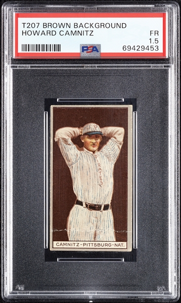 1912 T207 Brown Background Howard Camnitz PSA 1.5