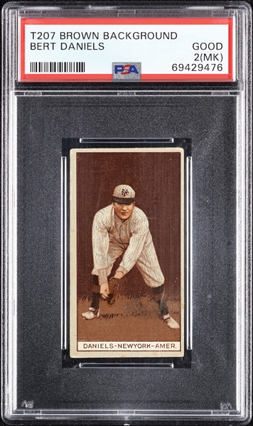 1912 T207 Brown Background Bert Daniels PSA 2 (MK)