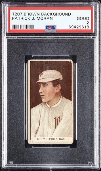 1912 T207 Brown Background Patrick J. Moran PSA 2