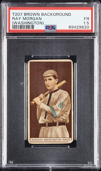 1912 T207 Brown Background Ray Morgan PSA 1.5