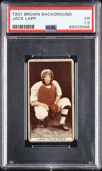 1912 T207 Brown Background Jack Lapp PSA 1.5