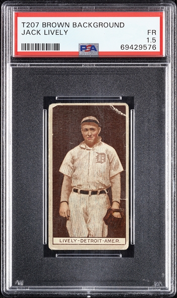 1912 T207 Brown Background Jack Lively PSA 1.5