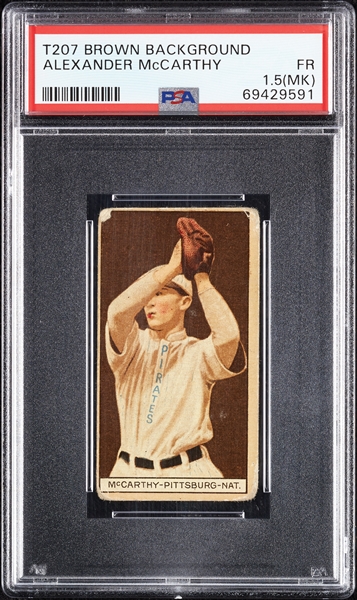 1912 T207 Brown Background Alexander McCarthy PSA 1.5 (MK)