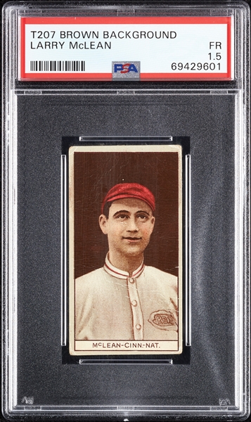 1912 T207 Brown Background Larry McLean PSA 1.5