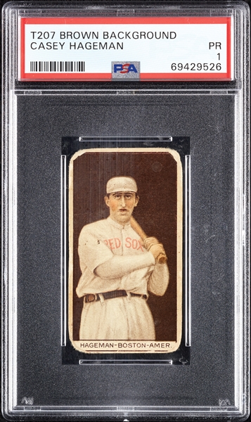 1912 T207 Brown Background Casey Hageman PSA 1