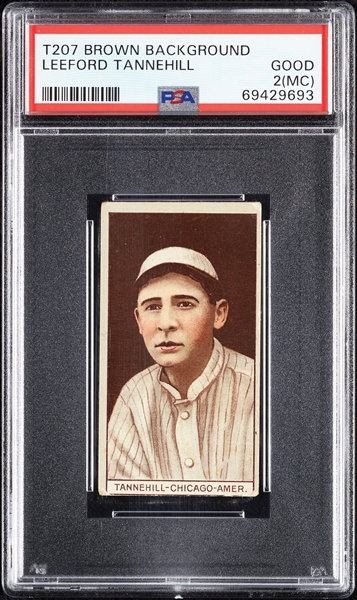 1912 T207 Brown Background Leeford Tannehill PSA 2 (MC)