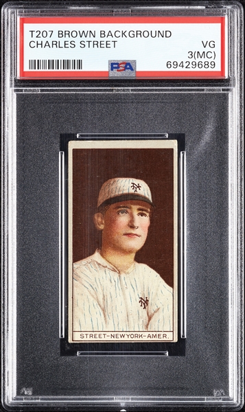 1912 T207 Brown Background Charles Street PSA 3 (MC)