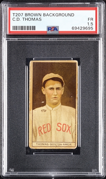 1912 T207 Brown Background C.D. Thomas PSA 1.5