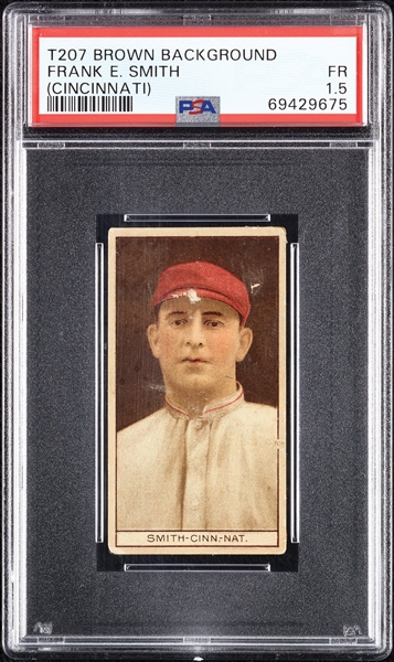 1912 T207 Brown Background Frank E. Smith PSA 1.5