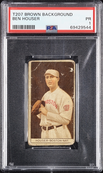 1912 T207 Brown Background Ben Houser PSA 1