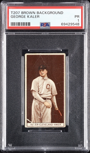 1912 T207 Brown Background George Kaler PSA 1