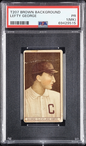 1912 T207 Brown Background Lefty George PSA 1 (MK)