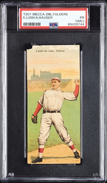 1911 T201 Mecca Double Folders Hauser/Lush PSA 1 (MC)