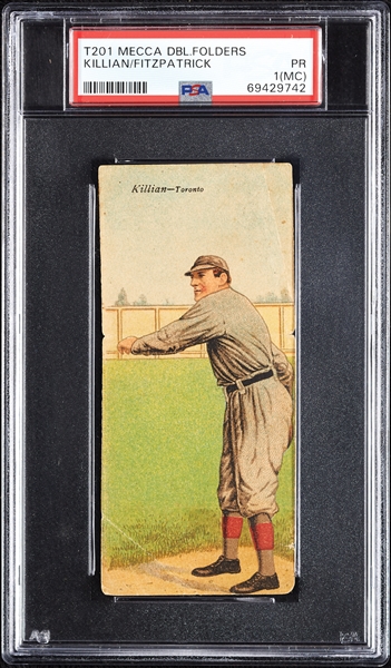 1911 T201 Mecca Double Folders Killian/Fitzpatrick PSA 1 (MC)