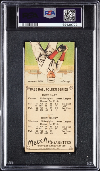 1911 T201 Mecca Double Folders Lapp/Barry PSA 2